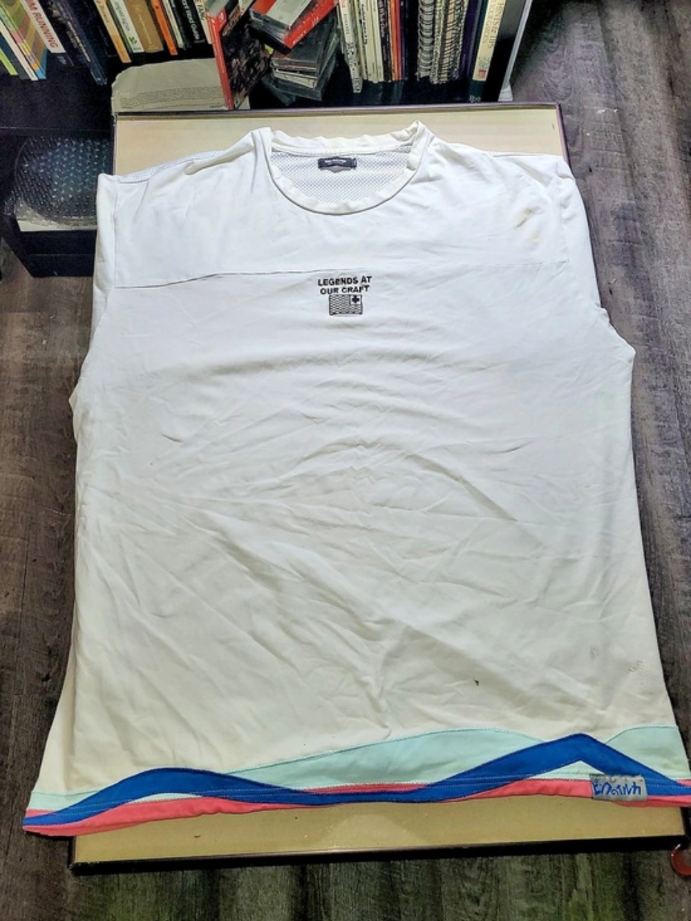 Pink Dolphin Legends At Our Craft Waves T-Shirt White